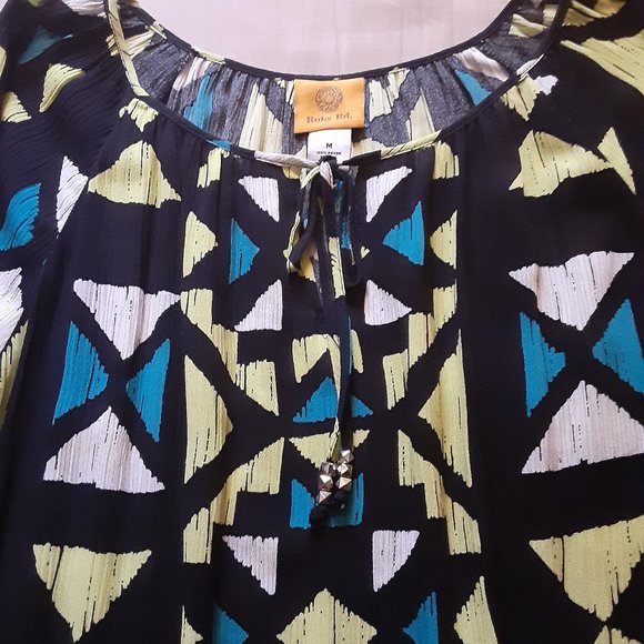 RUBY RD/CRINKLE RAYON BLOUSE/MEDIUM - Picture 4 of 10